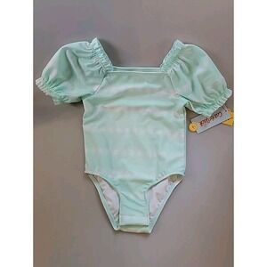 Girls Turquoise Blue 1 Piece Swimsuit size‎ 4T/UPF 50+